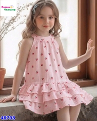 Đầm MLS hồng cherry