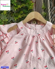Đầm MLS hồng cherry
