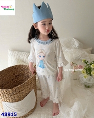 Bộ Tencel lửng Honey trắng Elsa