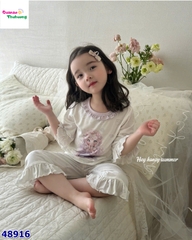 Bộ Tencel lửng Honey trắng nàng tiên cá tím