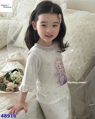 Bộ Tencel lửng Honey trắng nàng tiên cá tím