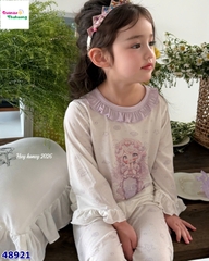 Bộ Tencel dài Honey trắng nàng tiên cá tím