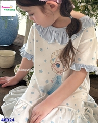 Đầm ngủ Honey trắng Elsa