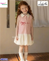Đầm bí Linh An sọc hồng Kitty