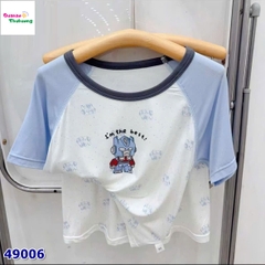 Bộ Tencel trắng robot
