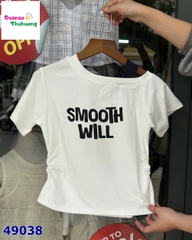 Áo lệch vai trắng SMOOTH WILL