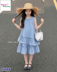 Đầm MLS caro xanh