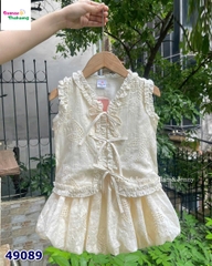 Set váy J&J kem dập hoa