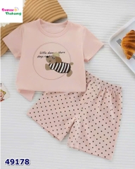 Bộ Q hồng cún nâu