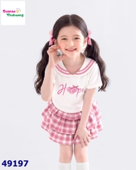 Set váy Nexxi áo kem Hope hồng