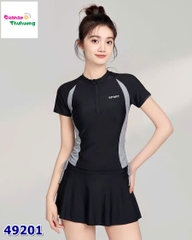 Set váy bơi Yuke đen sport