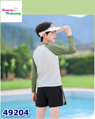 Bộ bơi Yuke kem tay xanh lá K