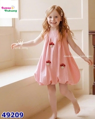 Đầm bí J&J hồng thêu nấm