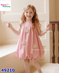Đầm bí J&J hồng thêu thỏ