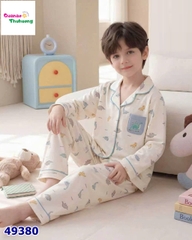 Pyjama Qke dài kem khủng long nhí