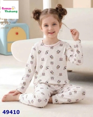 Bộ dài Qke kem Minnie viền hồng