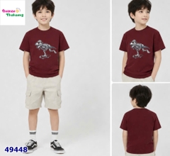 Áo thun đỏ khủng long trượt ván