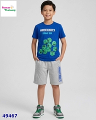 Bộ T&A xanh dương Minecraft