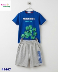 Bộ T&A xanh dương Minecraft