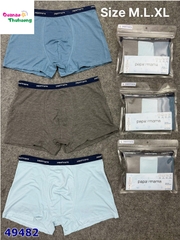 Set 3 chip Papa trơn xám đen