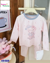 Bộ Honey hồng Kitty nón xanh