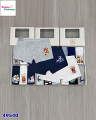 Set 3 chip J&J trắng gấu cheese