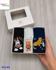 Set 3 chip J&J xanh gấu happy