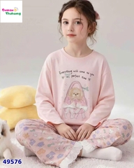 Bộ dài Qke hồng cún túi xách hồng