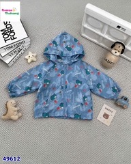 Áo khoác xanh khủng long nhí