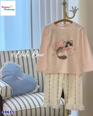 Bộ Tobela dài hồng mèo trái tim