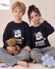Bộ dài QKE xanh đen Mickey