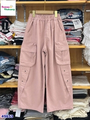 Quần kaki hồng túi hộp