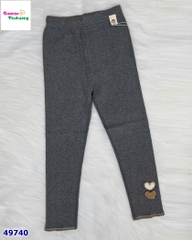 Legging xám đậm thêu trái tim