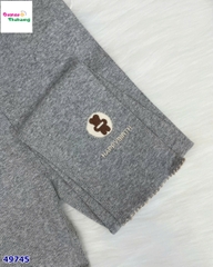 Legging xám nhạt thêu gấu
