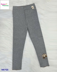 Legging xám thêu cây nấm