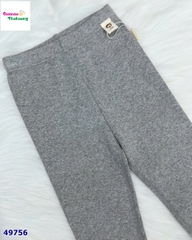 Legging xám thêu nơ đính hoa
