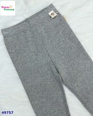 Legging xám thêu chữ nơ