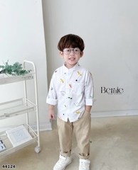 Set bộ dài Bernie trắng holiday - size 100