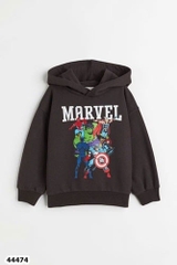 Hoodie HM xám đậm Mavel - size 6-8y