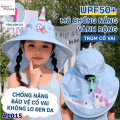 Nón đi biển xanh Pony