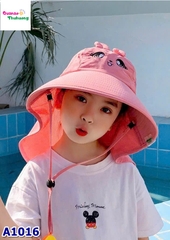 Nón đi biển hồng thỏ