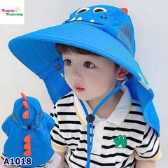 Nón đi biển xanh dương cá mập
