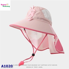 Nón đi biển hồng chữ R