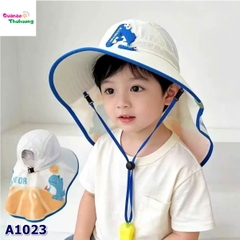 Nón đi biển kem chữ A