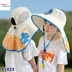 Nón đi biển kem chữ A