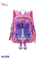 Balo hồng pony thỏ xanh 3D