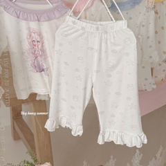 Bộ Tencel dài Honey trắng em bé ôm gấu