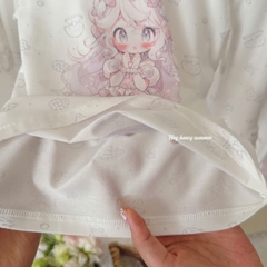 Bộ Tencel dài Honey trắng nàng tiên cá tím
