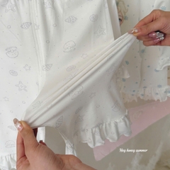 Bộ Tencel dài Honey trắng nàng tiên cá tím