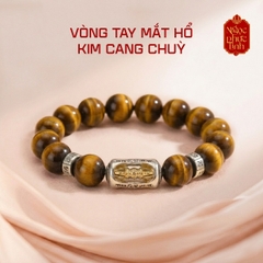 Vòng Tay Đá Mắt Hổ Nâu Kim Cang Chuỳ - 10mm